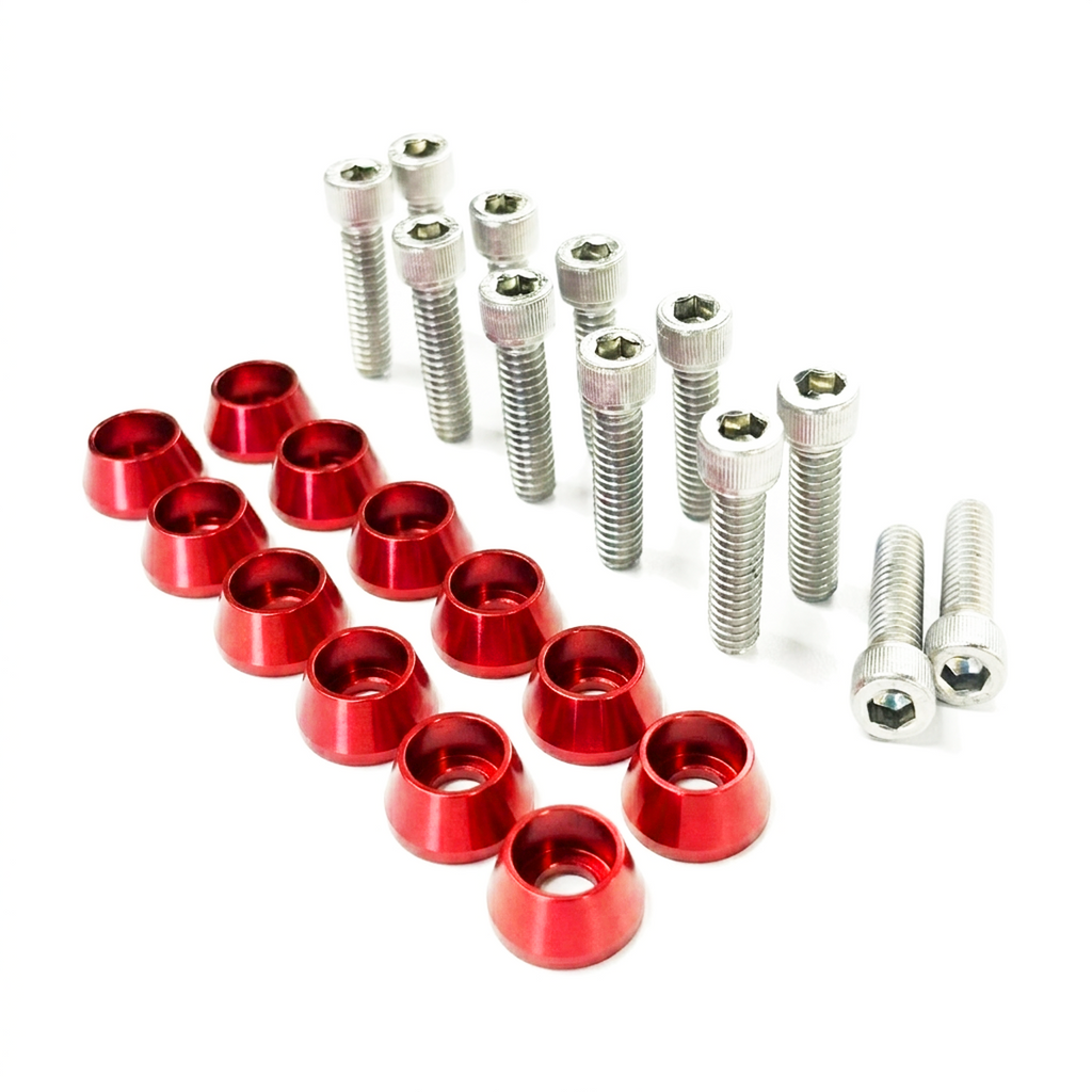 ZSPEC Valve Covers Fastener Kit for '87-93 Ford Mustang V8 Fox-Body, Stainless & Billet