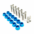 ZSPEC Valve Covers Fastener Kit for '87-93 Ford Mustang V8 Fox-Body, Stainless & Billet
