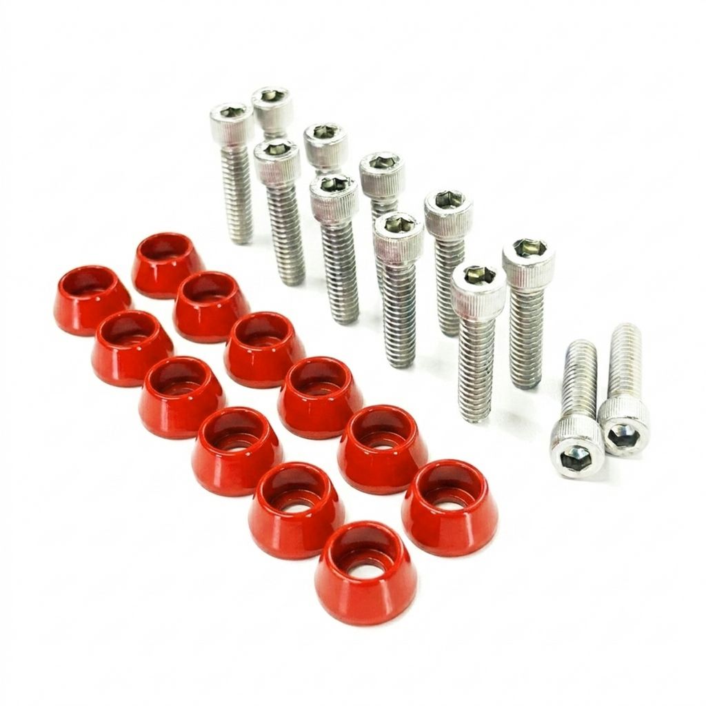 ZSPEC Valve Covers Fastener Kit for '87-93 Ford Mustang V8 Fox-Body, Stainless & Billet