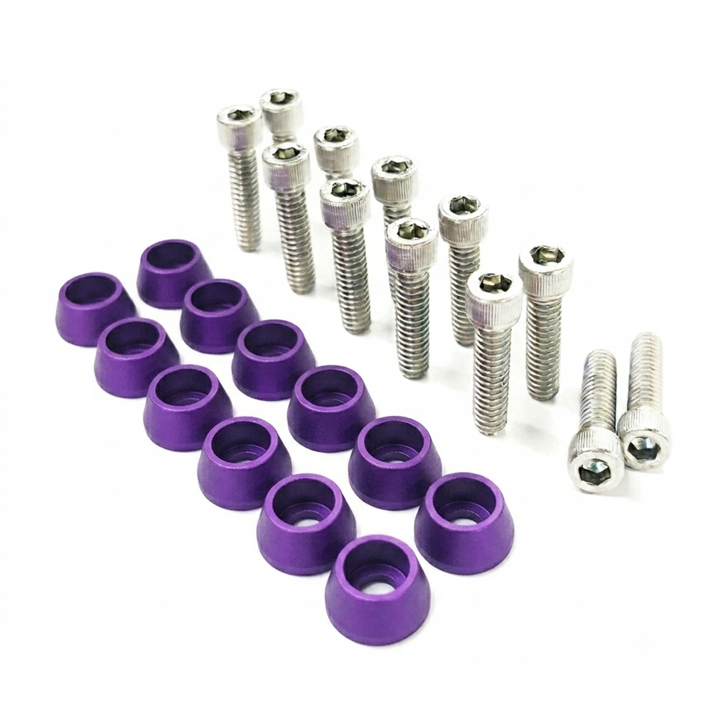 ZSPEC Valve Covers Fastener Kit for '87-93 Ford Mustang V8 Fox-Body, Stainless & Billet