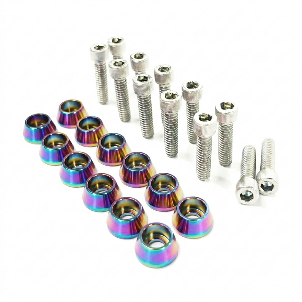 ZSPEC Valve Covers Fastener Kit for '87-93 Ford Mustang V8 Fox-Body, Stainless & Billet