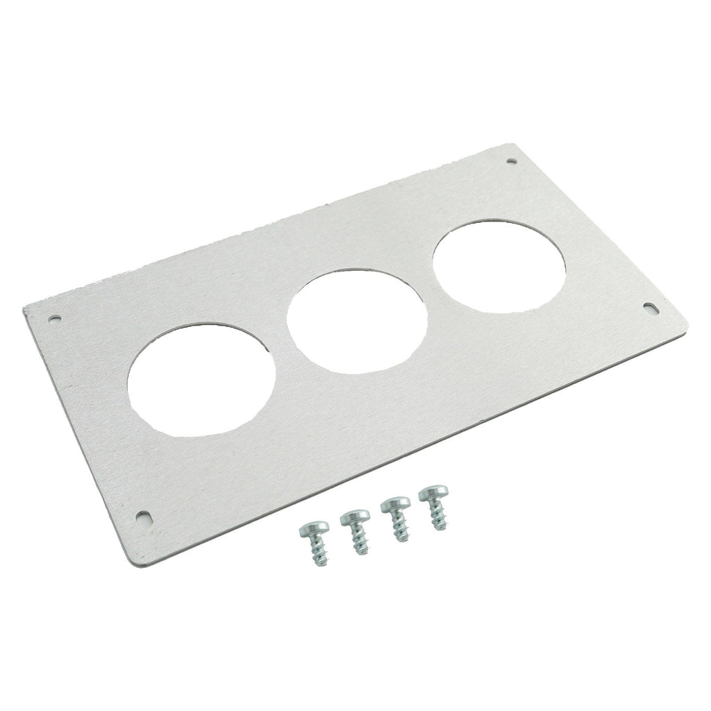 Aluminum Radio Replacement Plate Cover 52mm Gauge For Foxbody Mustang 87-93 - Bull Boost Performance