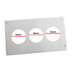 Aluminum Radio Replacement Plate Cover 52mm Gauge For Foxbody Mustang 87-93 - Bull Boost Performance