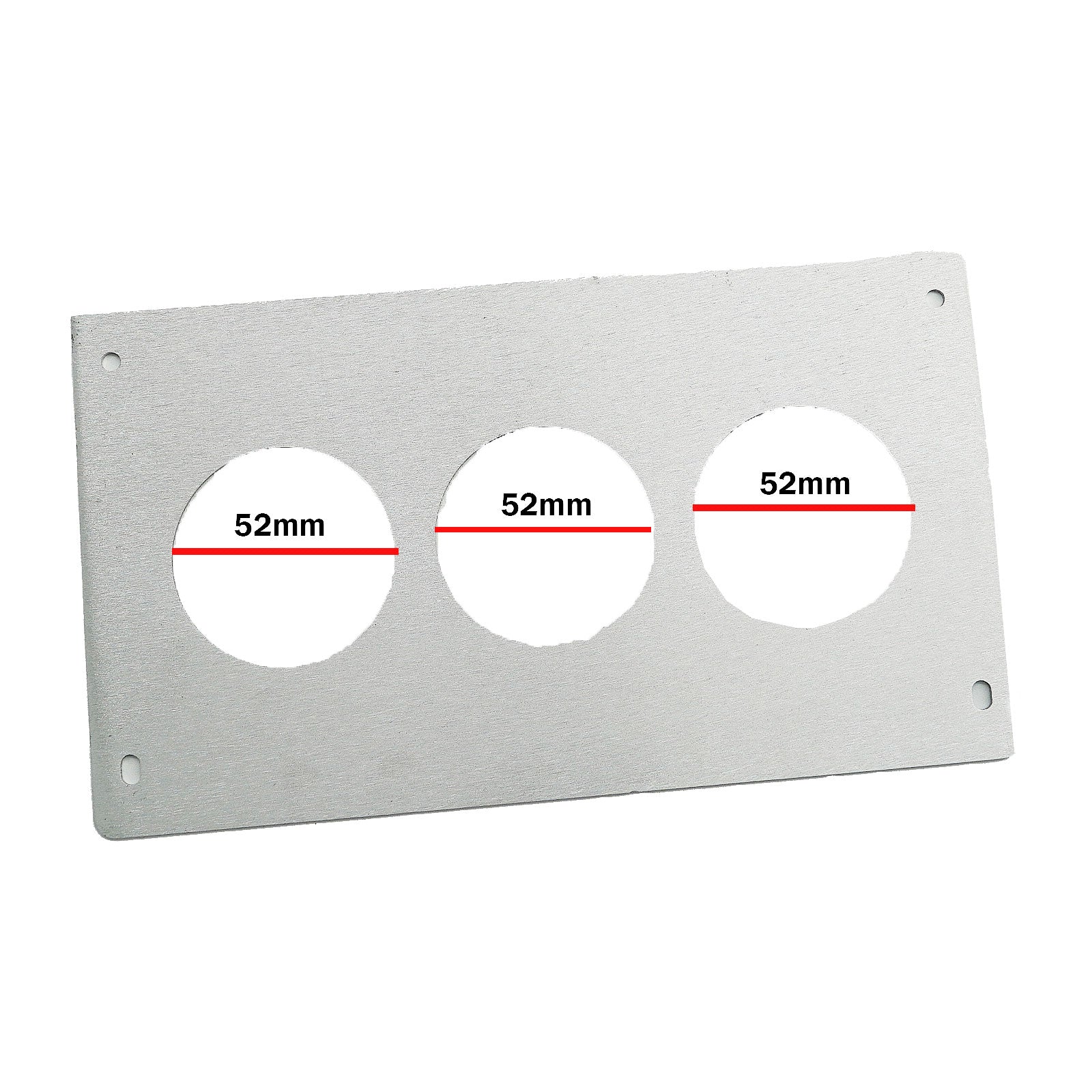 Aluminum Radio Replacement Plate Cover 52mm Gauge For Foxbody Mustang 87-93 - Bull Boost Performance