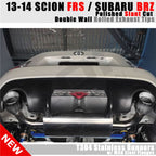 Fits 13-20 FRS/BRZ/Toyota 86 Resonated Dual Catback Exhaust 4.5 Tip