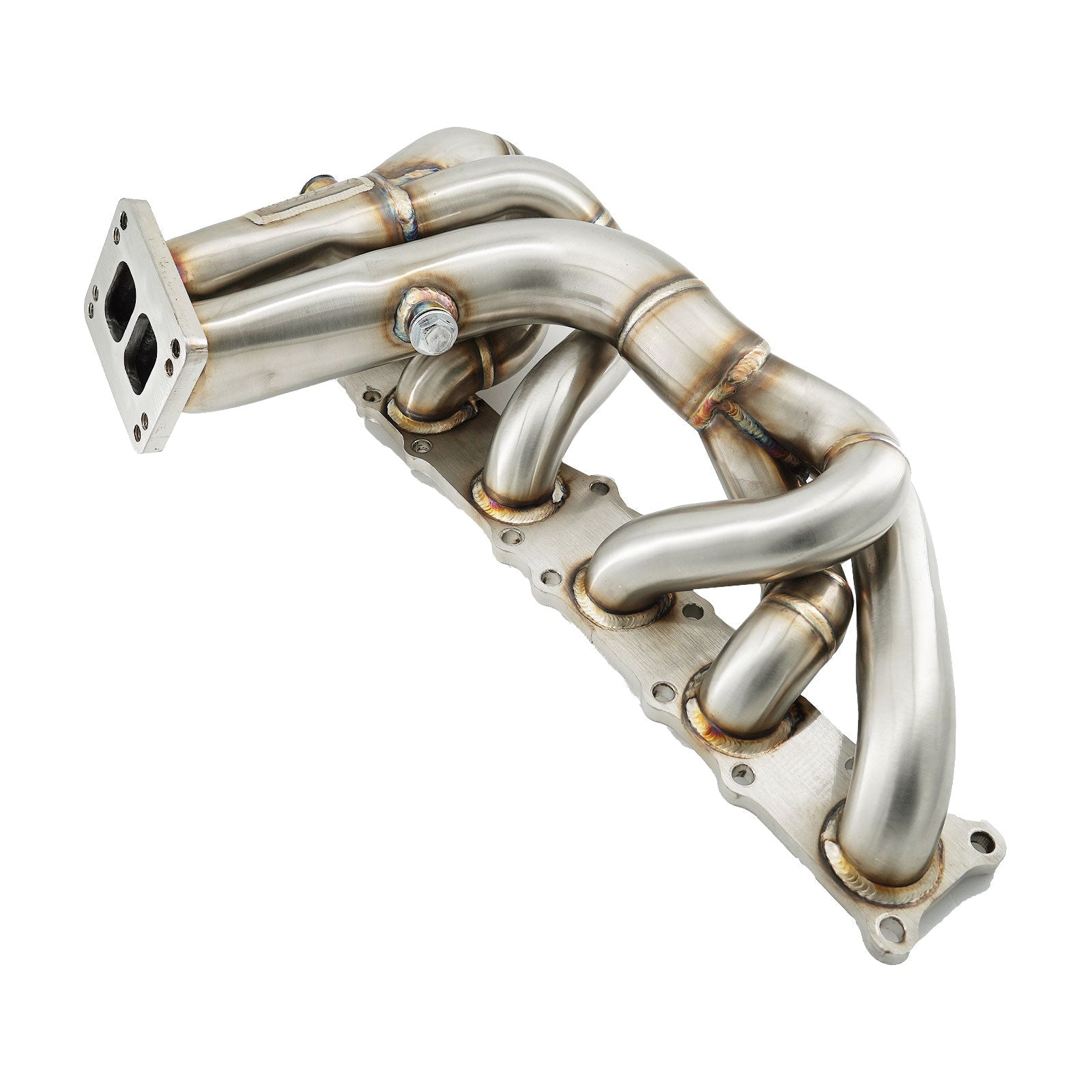 T3 T4 Single Turbo Conversion Exhaust Header Kit For N54 135i 335i 535i AWD Z4 3.0L - Bull Boost Performance