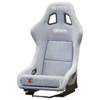 Nardo Gray Bull Boost Adjustable Racing Lowered Ultra Max Bucket Seat with Slider Rails - Bull Boost Performance