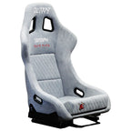 Nardo Gray Bull Boost Adjustable Racing Lowered Ultra Max Bucket Seat with Slider Rails - Bull Boost Performance