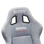 Nardo Gray Bull Boost Adjustable Racing Lowered Ultra Max Bucket Seat with Slider Rails - Bull Boost Performance