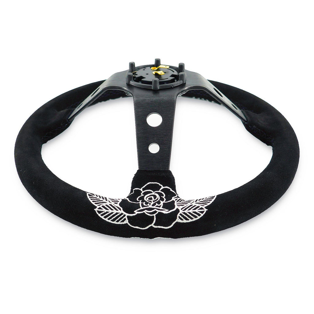 BW Rose Steering Wheel + Hub Adapter Kit For 96-06 Civic Prelude, S2000, Accord, RSX - Bull Boost Performance