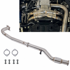 Subaru 6MT High Flow Cat Resonated Pipe Intake Tube Exhaust For 15-21 WRX - Bull Boost Performance