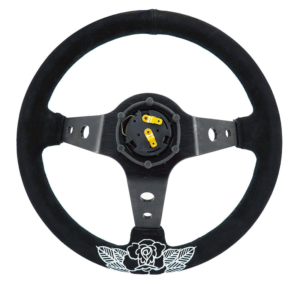 BW Rose Steering Wheel + Hub Adapter Kit For 96-06 Civic Prelude, S2000, Accord, RSX - Bull Boost Performance