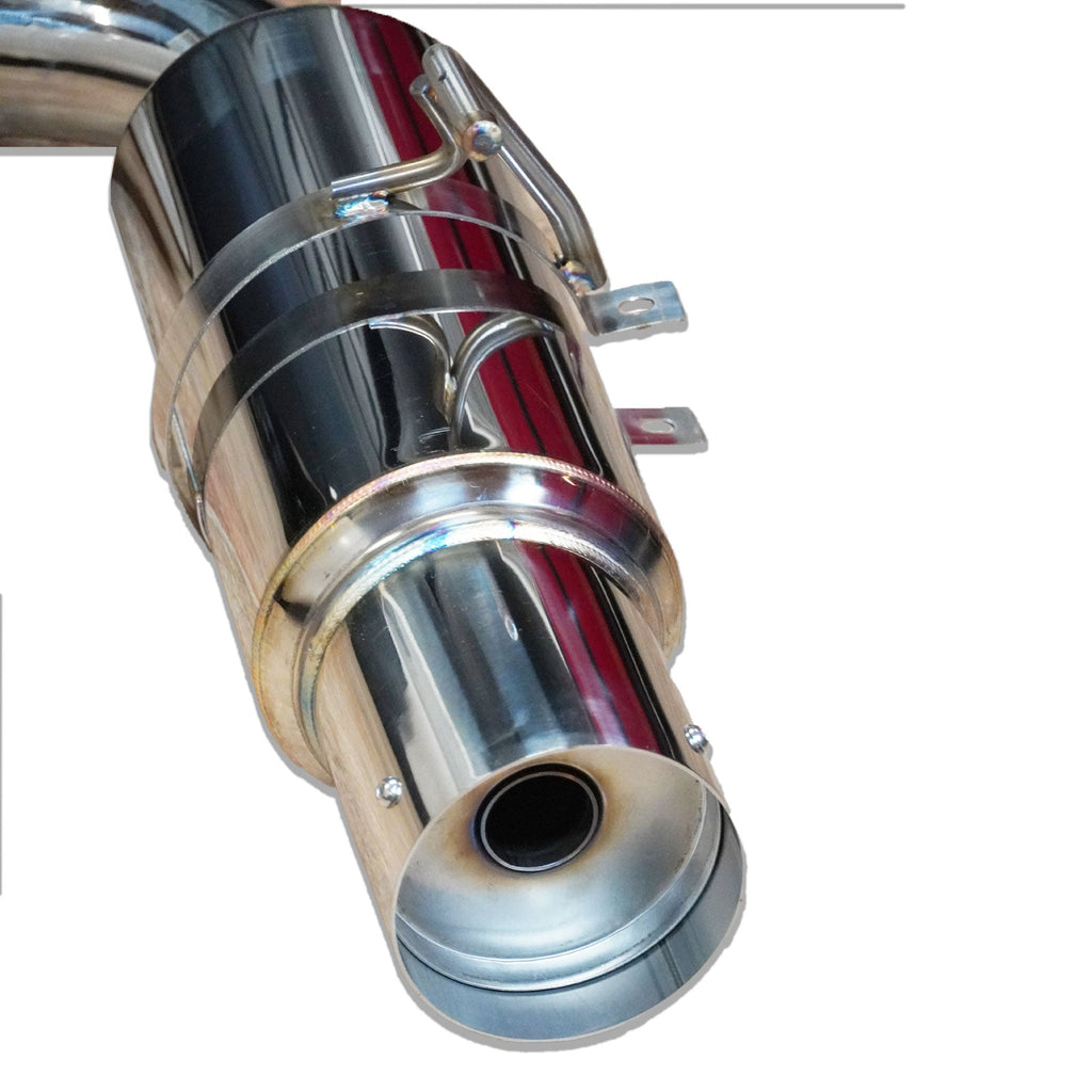 4.5" Tip Stainless Single Exit Catback Exhaust for Nissan 370z Z34 09-21 - Bull Boost Performance