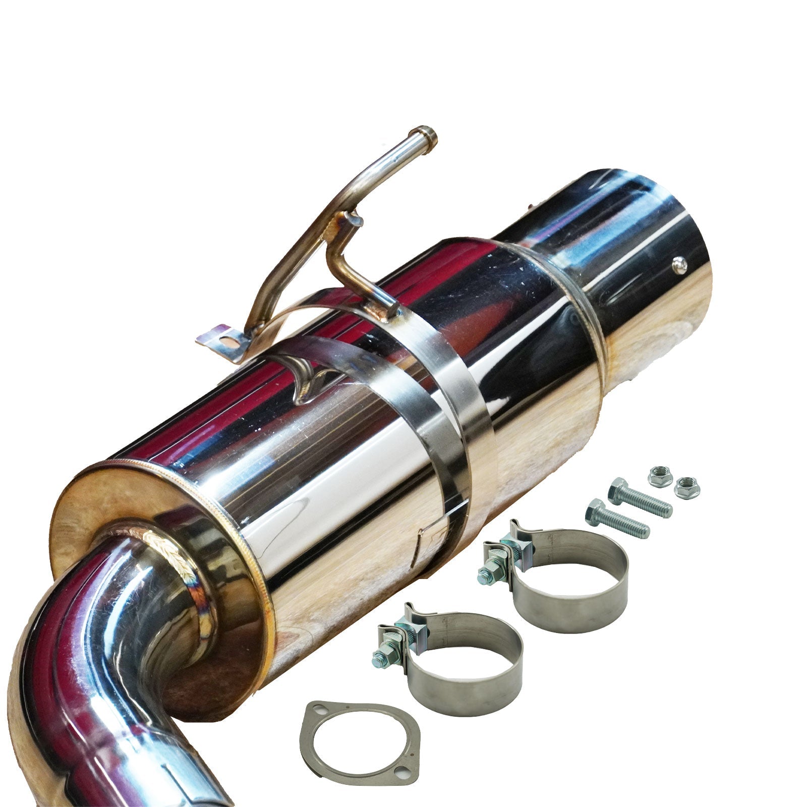 4.5" Tip Stainless Single Exit Catback Exhaust for Nissan 370z Z34 09-21 - Bull Boost Performance