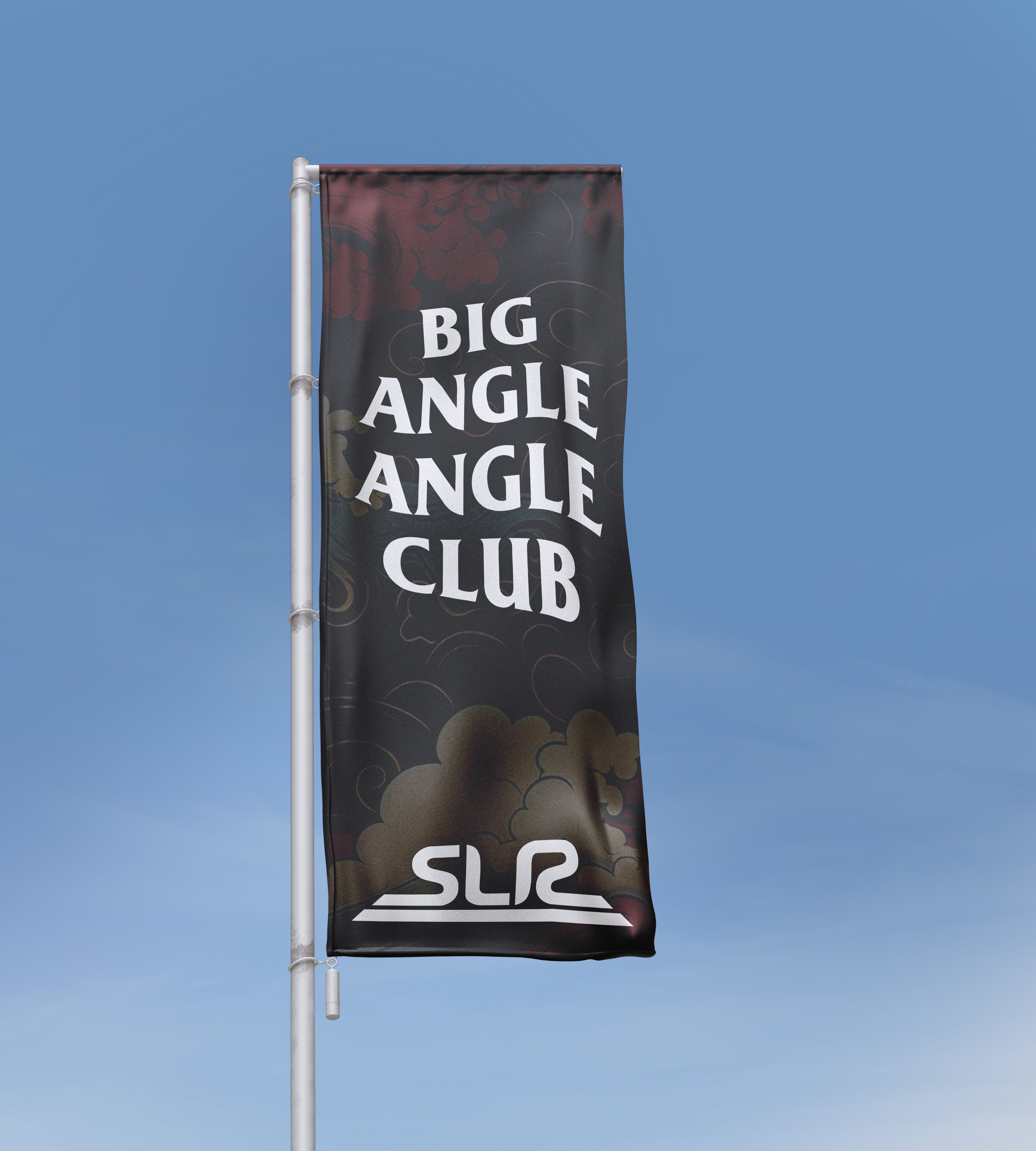 SLR Banner Nobori Street Flag - Big Angle Angle Club By SLR Speed