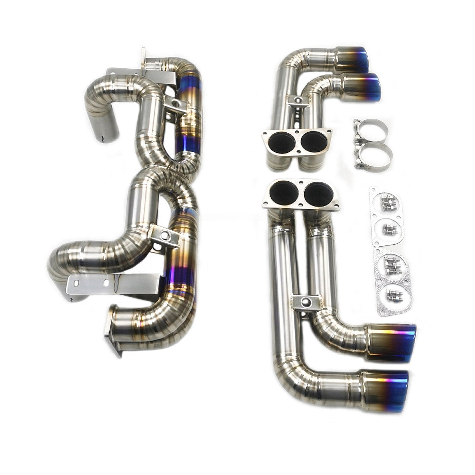 High Flow Titanium Catback Exhaust System for Ferrari 360 Modena Spider F360 3.6L - Bull Boost Performance