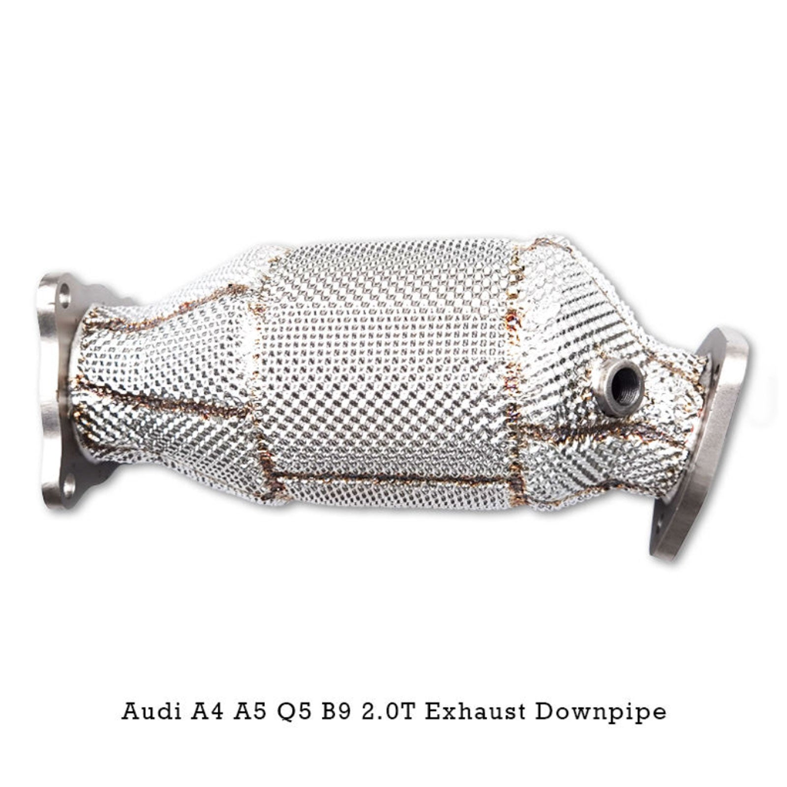 Single OEM Stainless Exhaust Downpipe for A4 A5 Q5 B9.5 2.0T - Bull Boost Performance