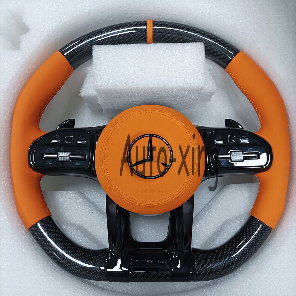 Mercedes-Benz 2020+ AMG Performance Style Customizable Steering Wheel (Fits 2010+ All Models) - Bull Boost Performance