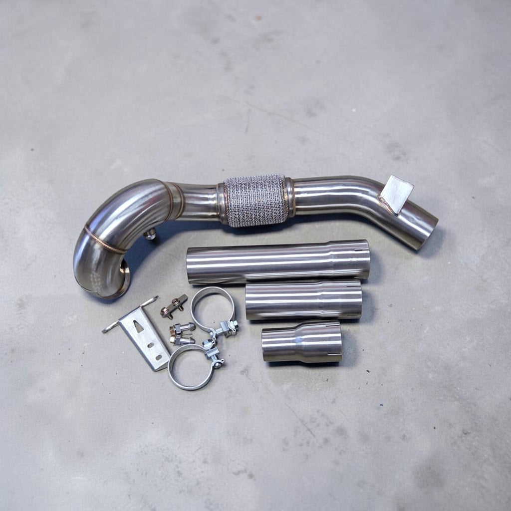 2.0T FWD Audi 8V A3 Race Downpipe (Catless & Catted)