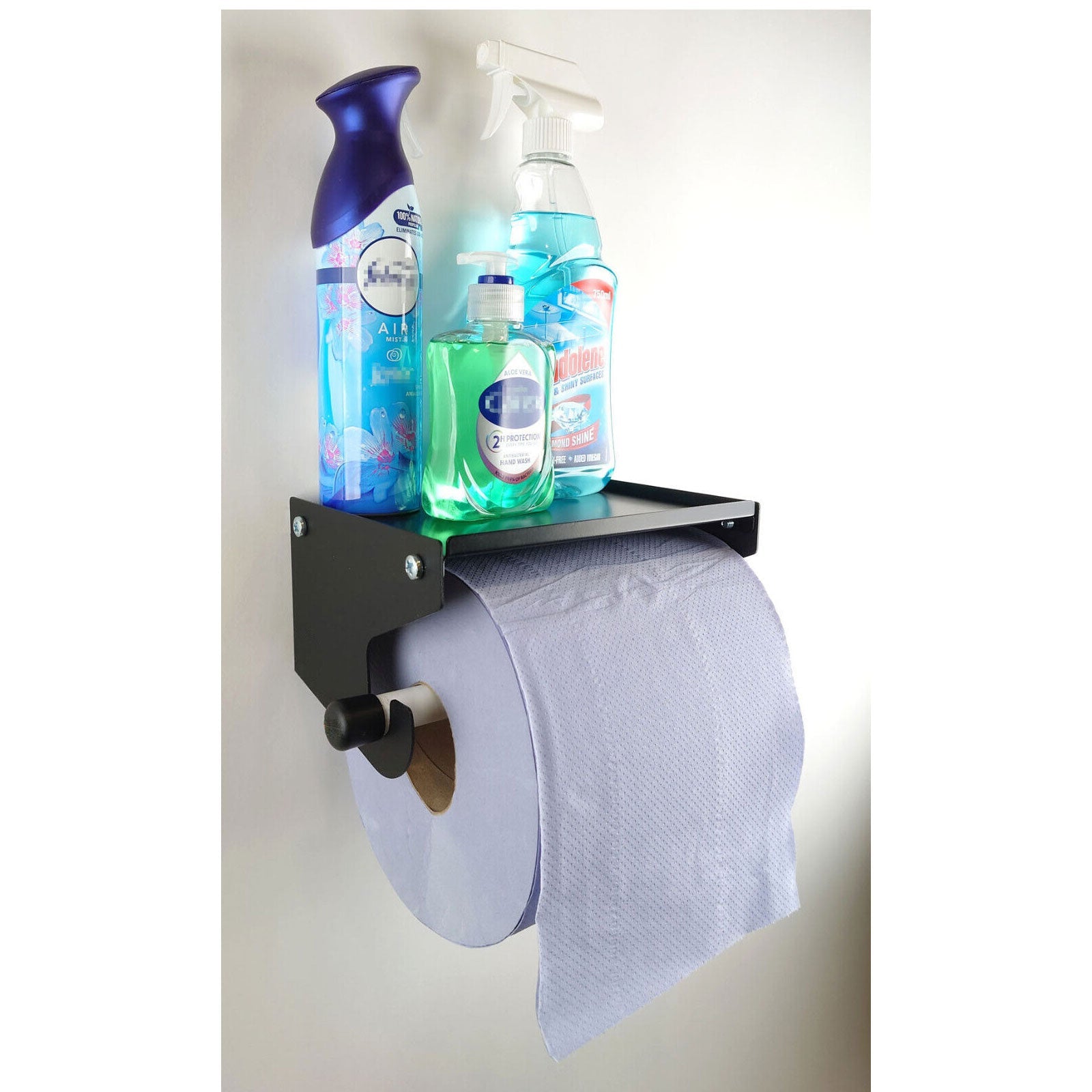 Heavy Duty Metal Blue Roll Holder Wall Mounted Galvanized Paper Towel Dispenser - Bull Boost Performance