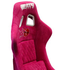 Pink Bull Boost Adjustable Racing Lowered Heartbreak Bucket Seat with Slider Rails - Bull Boost Performance