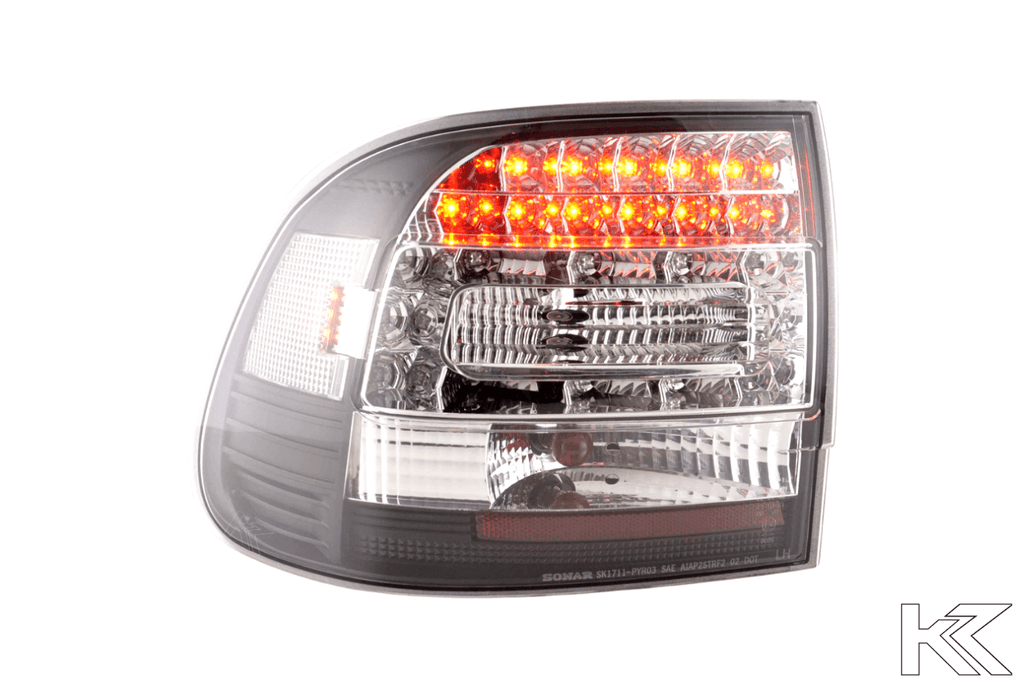 Porsche Cayenne Type (9PA) Black/Clear LED Taillights(2002-2006)