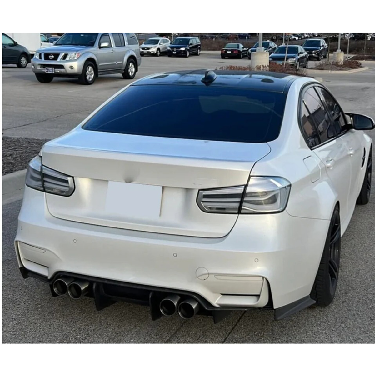 PSM Style Gloss Black Rear Diffuser for BMW F80 F82 F83 M3 M4 by Stratec Systems