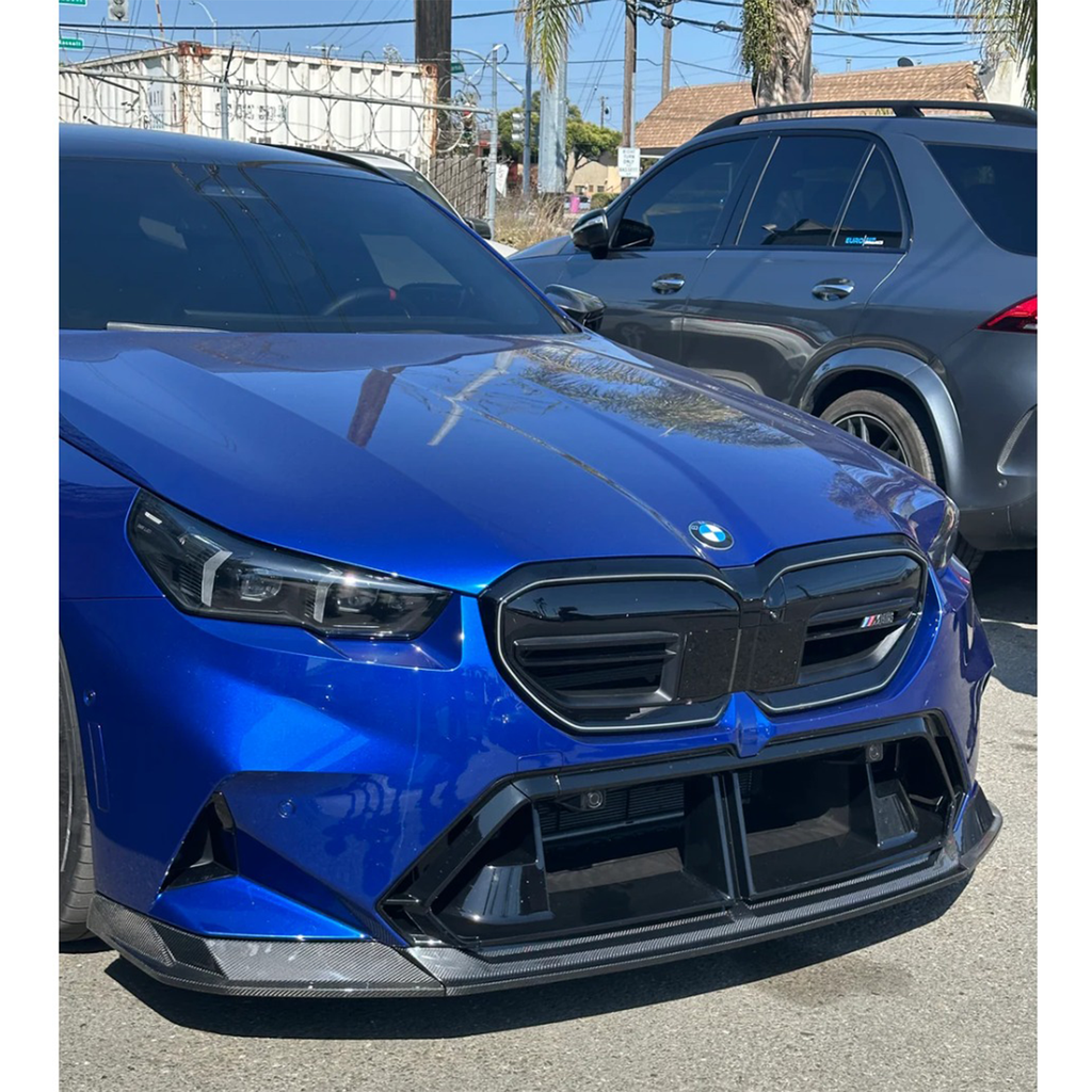 Carbon Fiber M Style Front Splitter Lip for BMW G90 G99 M5 - Bull Boost Performance