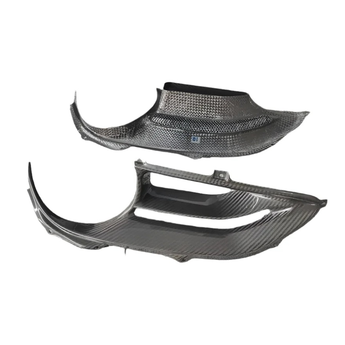 C Style Carbon Fiber Rear Fog Tail Light Surround Cover for Ferrari 488 GTB / Spider by Stratec Systems