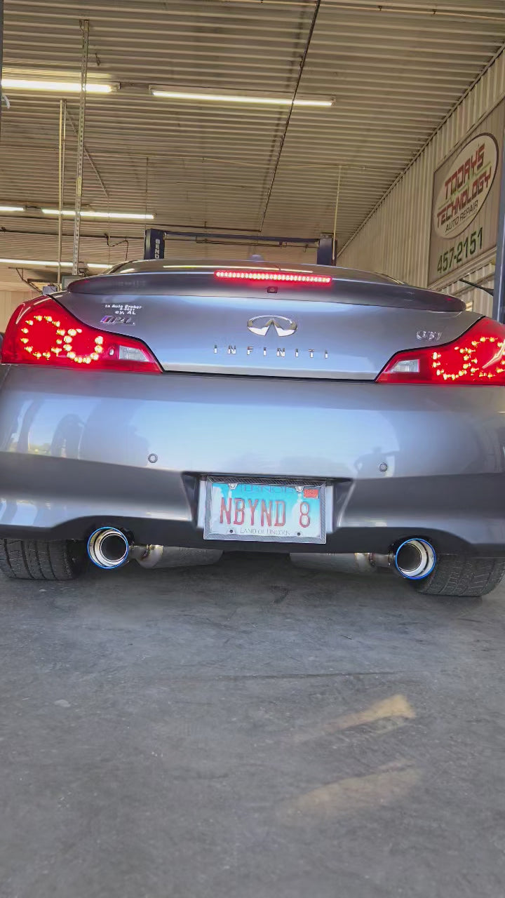 Injen 08-13 Infiniti G37 V6 3.7L RWD Coupe Only 76mm Stainless Steel Exhaust w/ Titanium Tips