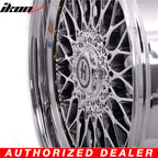 19x9.5 Hayame Wheel Rim Full Platinum & Gold Rivets 5x114.3 5x100 x4