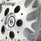 SALE! 18x9.5 Hayame Performance Wheel Silver Face Machine Lip 5x100