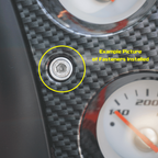 ZSPEC Radio Console Dress Up Bolts® Fasteners for '03-06 Dodge Viper, Stainless & Billet