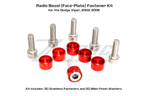 ZSPEC Radio Console Dress Up Bolts® Fasteners for '03-06 Dodge Viper, Stainless & Billet
