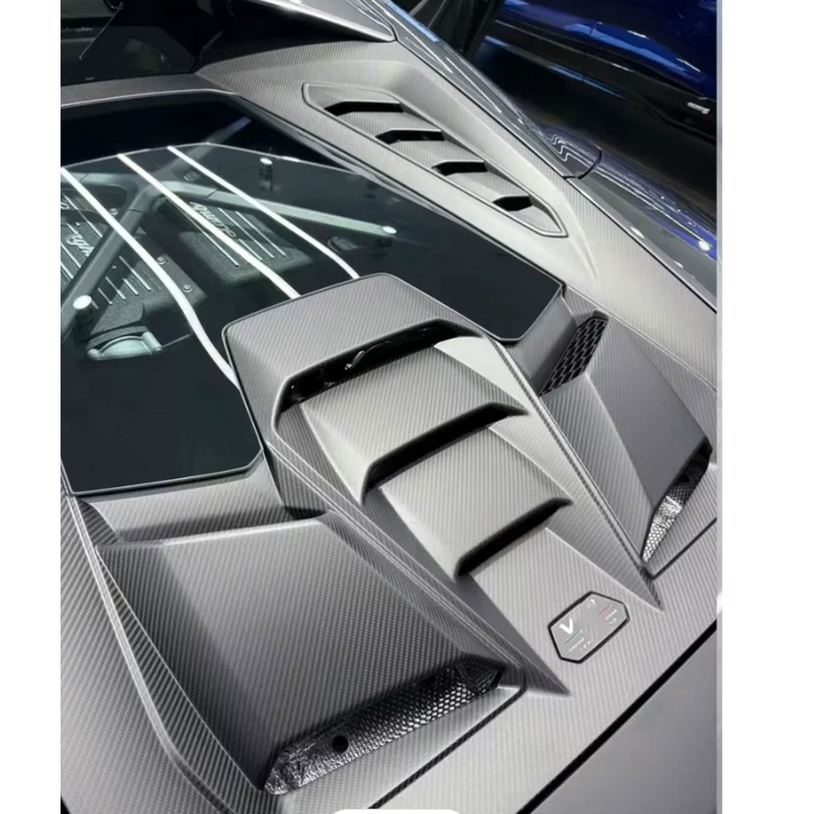 Carbon Fiber Engine Hood Cover with Transparent Window for Lamborghini Huracan LP580 LP610 EVO - Bull Boost Performance