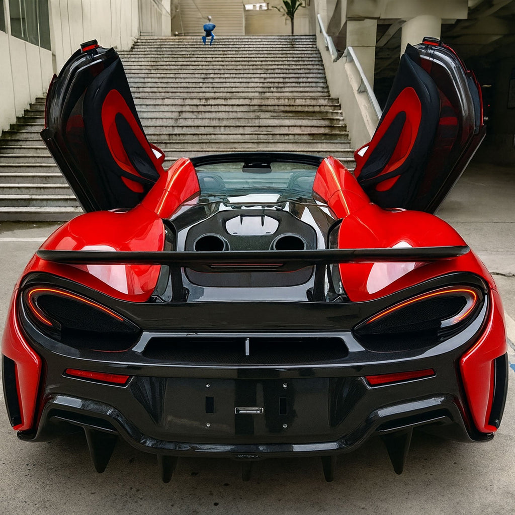 600LT Conversion Carbon Fiber Rear Hood Deck Lid for McLaren 540C 570S 600lt - Bull Boost Performance