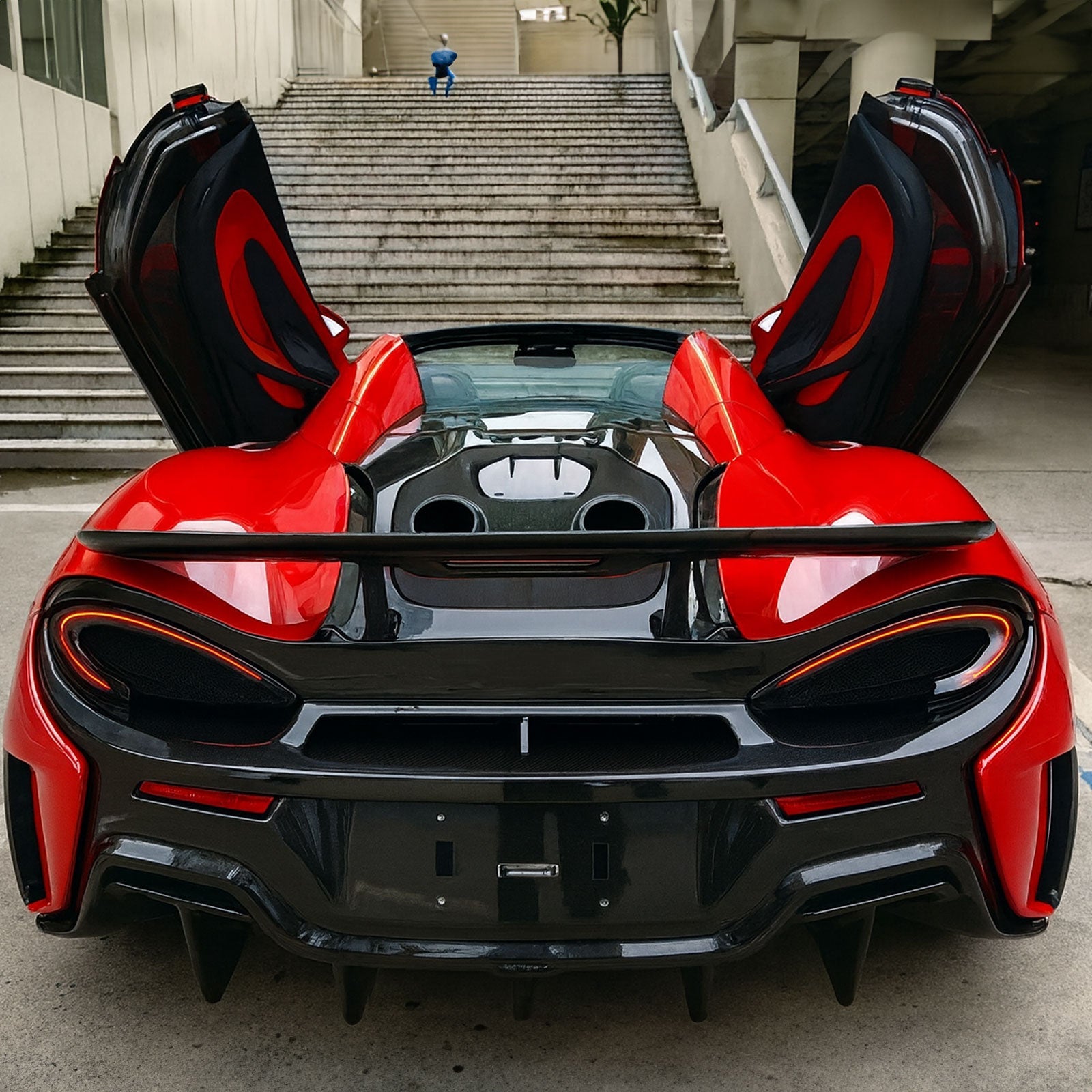 600LT Conversion Carbon Fiber Rear Hood Deck Lid for McLaren 540C 570S 600lt - Bull Boost Performance