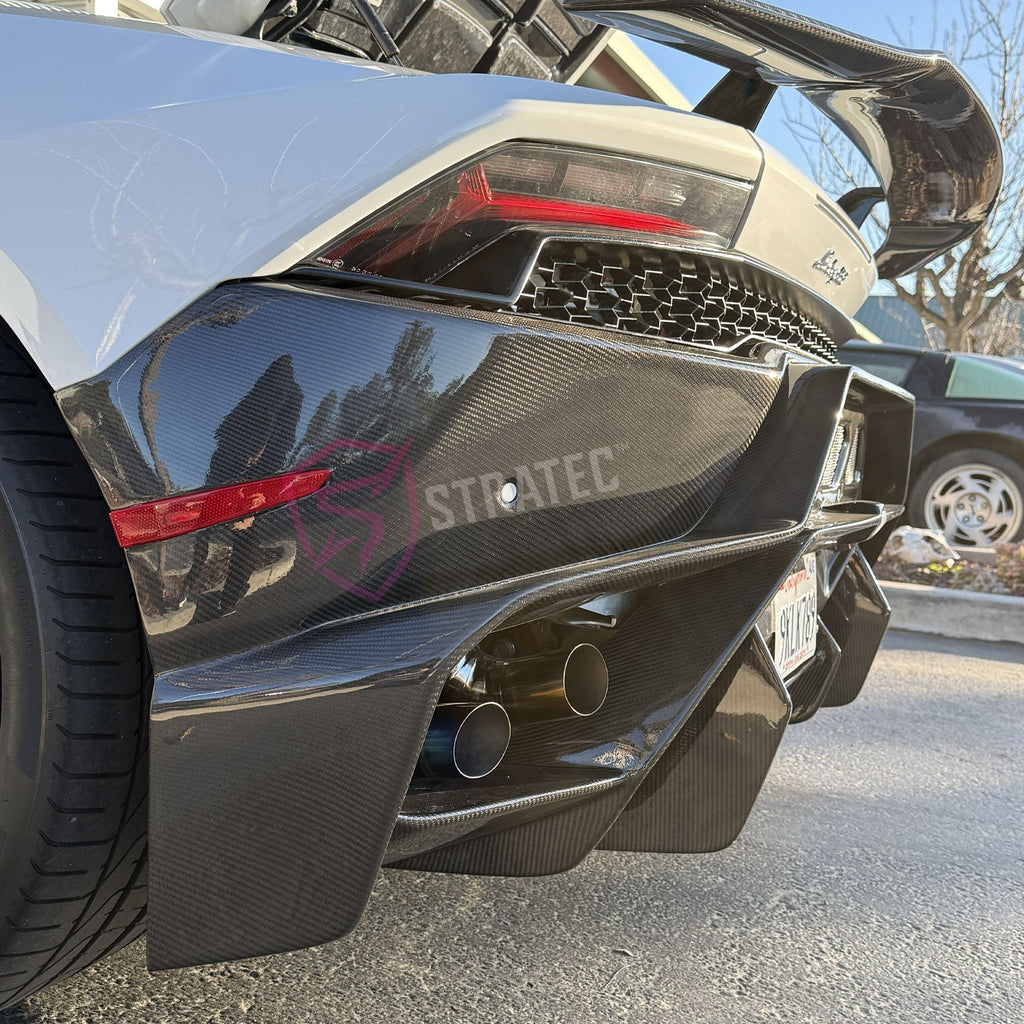 VRS Carbon Fiber Rear Bumper Diffuser for Lamborghini Huracan LP 610 4 - Bull Boost Performance