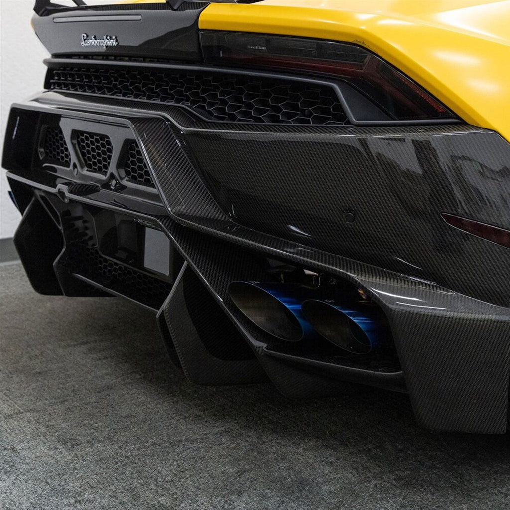 VRS Carbon Fiber Rear Bumper Diffuser for Lamborghini Huracan LP 610 4 - Bull Boost Performance