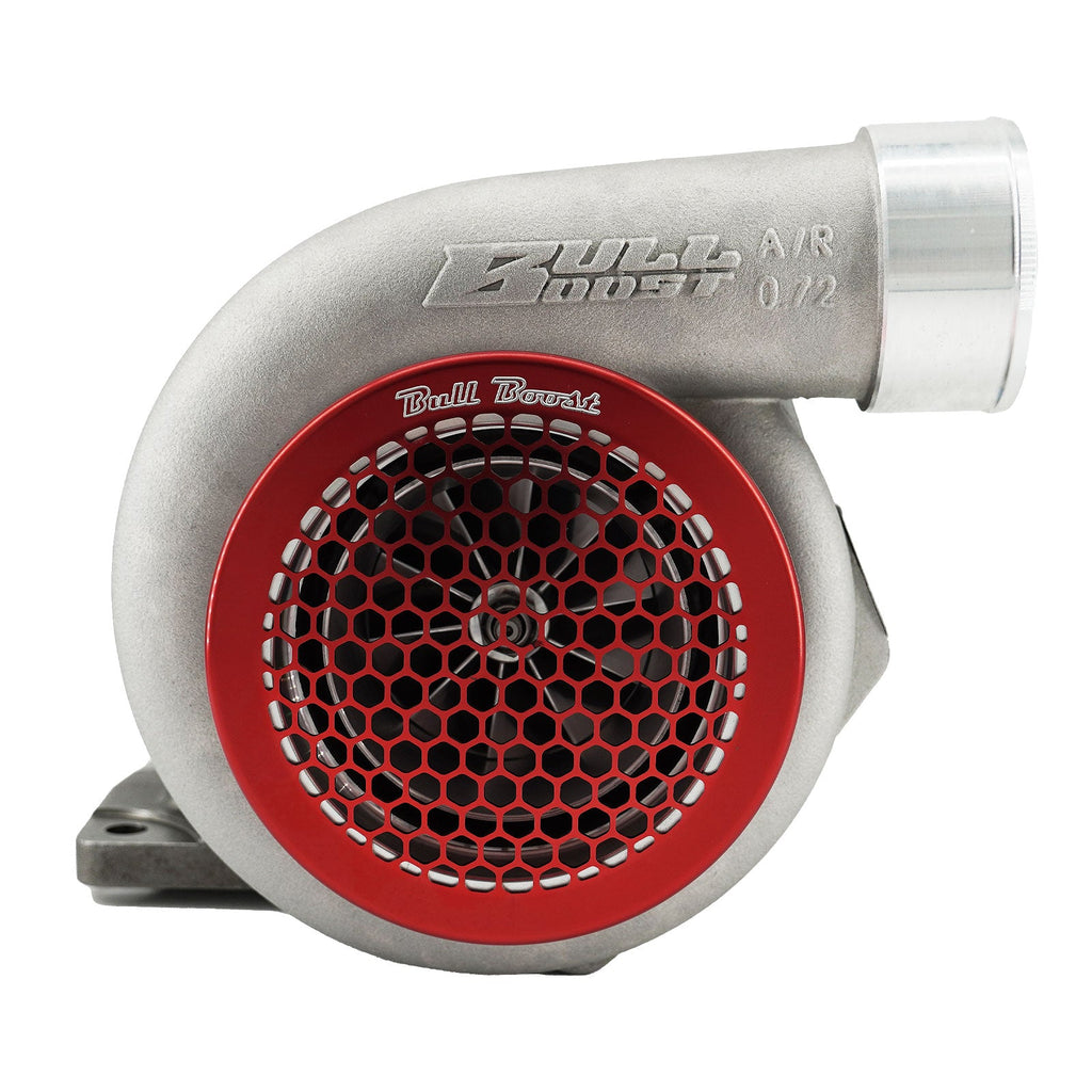 Red Billet 4" Inch Turbo Inlet Guard Velocity Stack Adapter Bellmouth Intake Hex - Bull Boost Performance