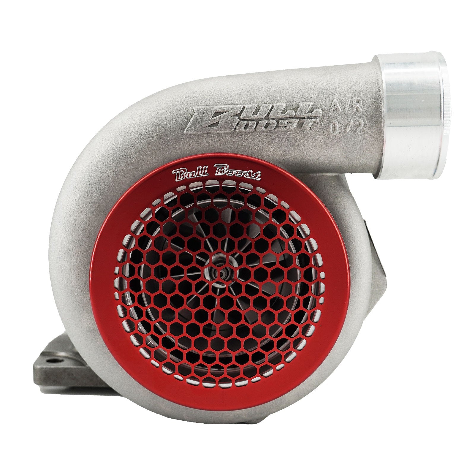 Red Billet 4" Inch Turbo Inlet Guard Velocity Stack Adapter Bellmouth Intake Hex - Bull Boost Performance