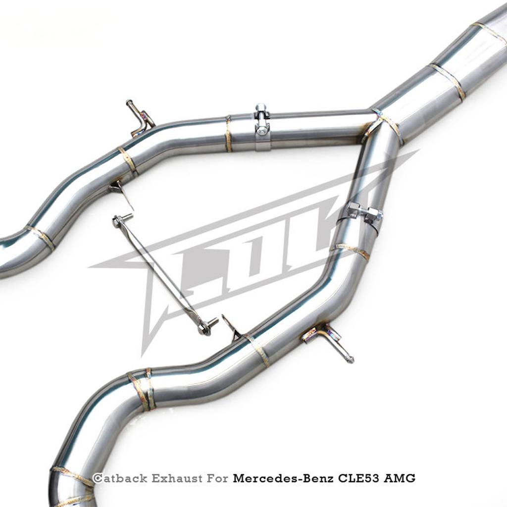 T304 Exhaust System for Mercedes Benz CLE53 AMG - Bull Boost Performance