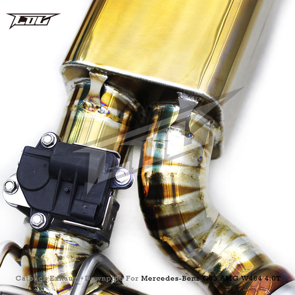 Titanium Catback Exhaust System with Free Flow Downpipes for Mercedes Benz G63 AMG W464 4.0T - Bull Boost Performance