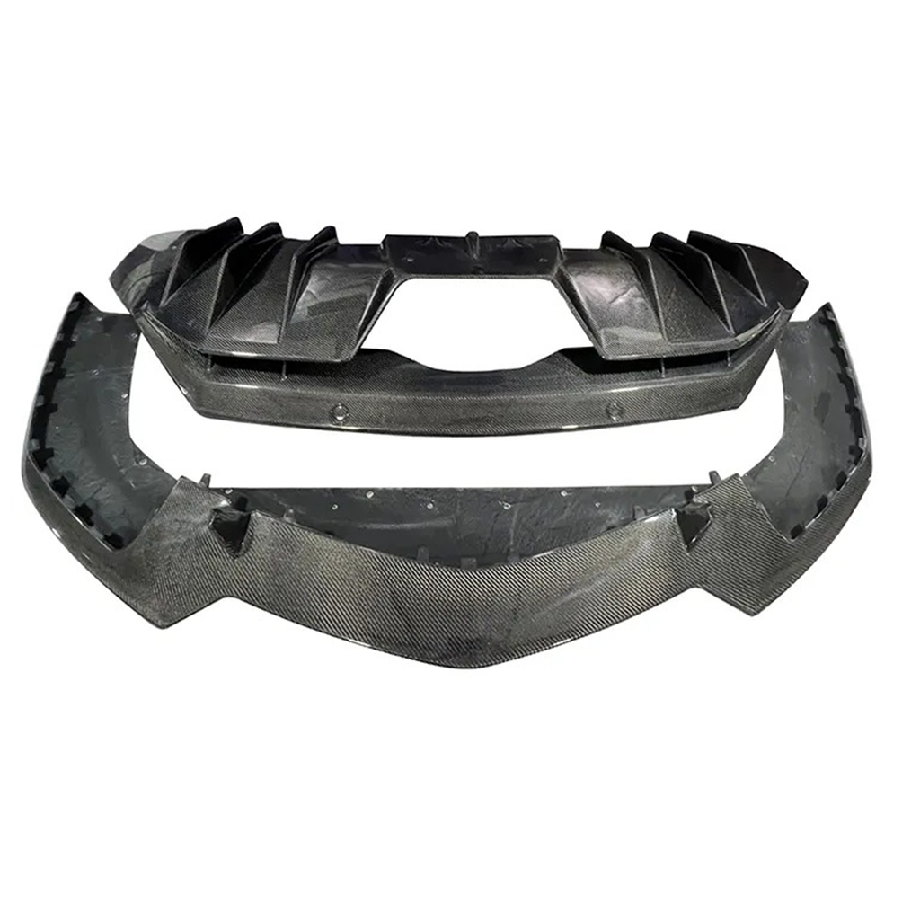 OEM Style Dry Carbon Fiber Front Lip and Rear Diffuser for Lamborghini Aventador LP740 - Bull Boost Performance
