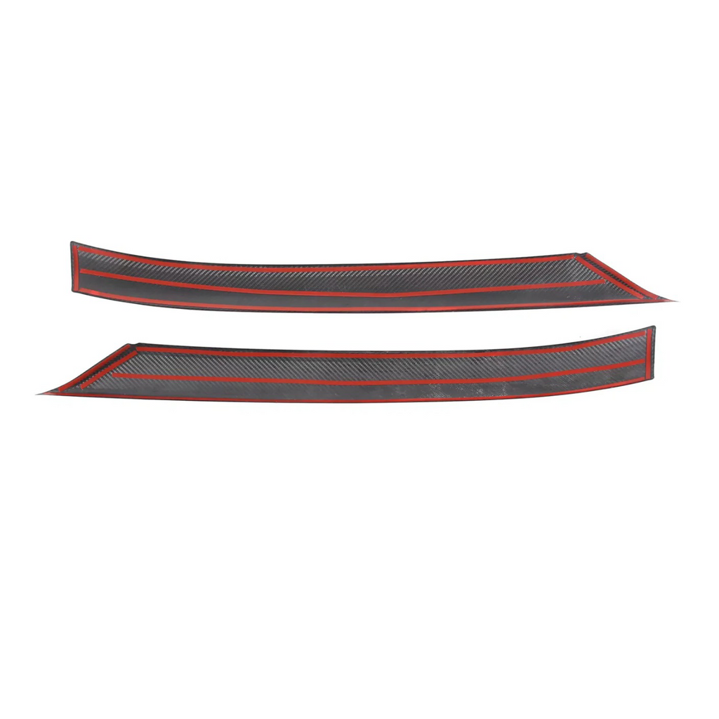 Dry Carbon Fiber A‑Pillar Cover Trim for Chevrolet Corvette C8 - Bull Boost Performance