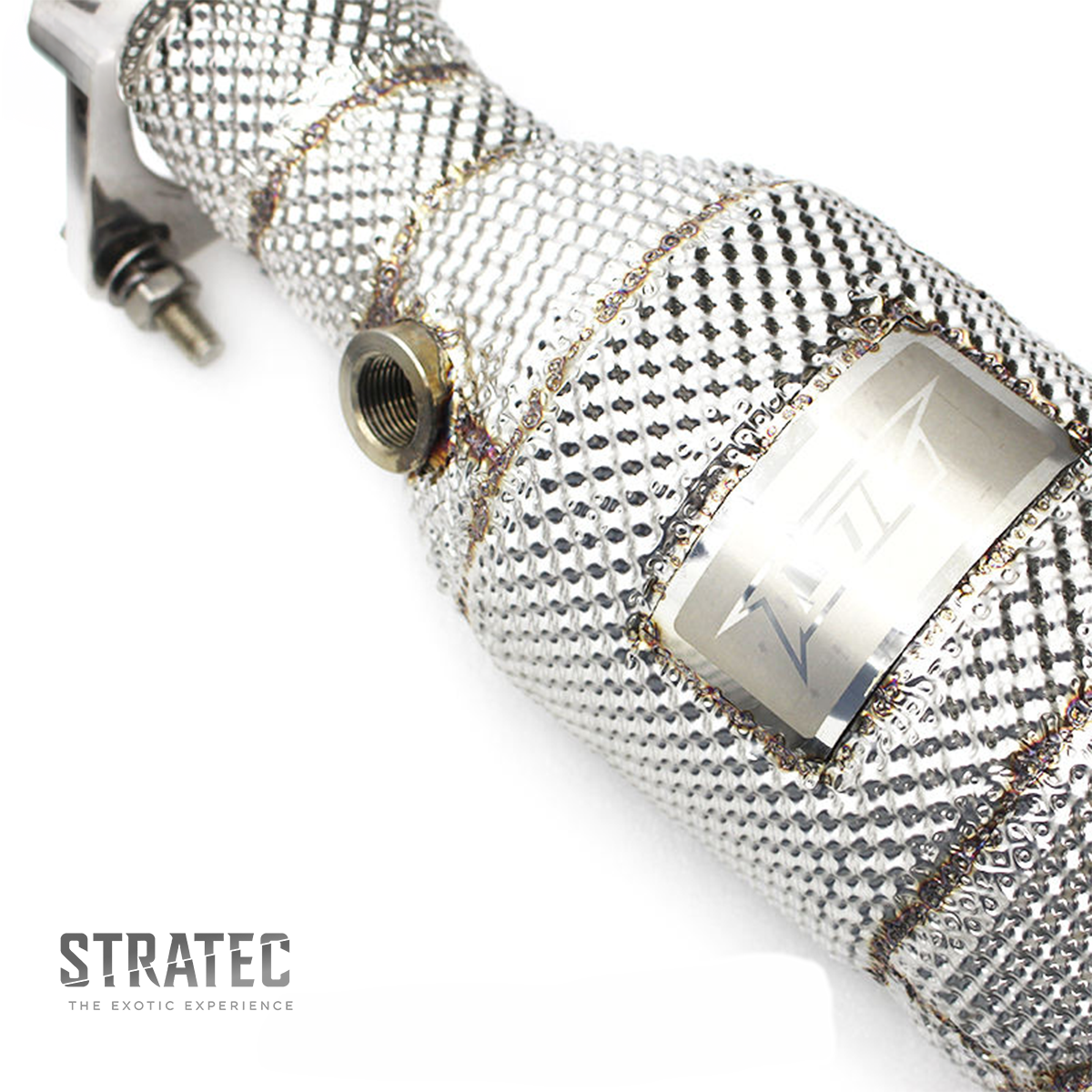 High‑Flow Catted Stainless Steel Downpipe for Jaguar F‑TYPE 3.0T - Bull Boost Performance