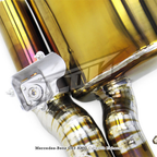 Titanium Valved Catback Exhaust System for Mercedes Benz C63 AMG W205 4.0T - Bull Boost Performance