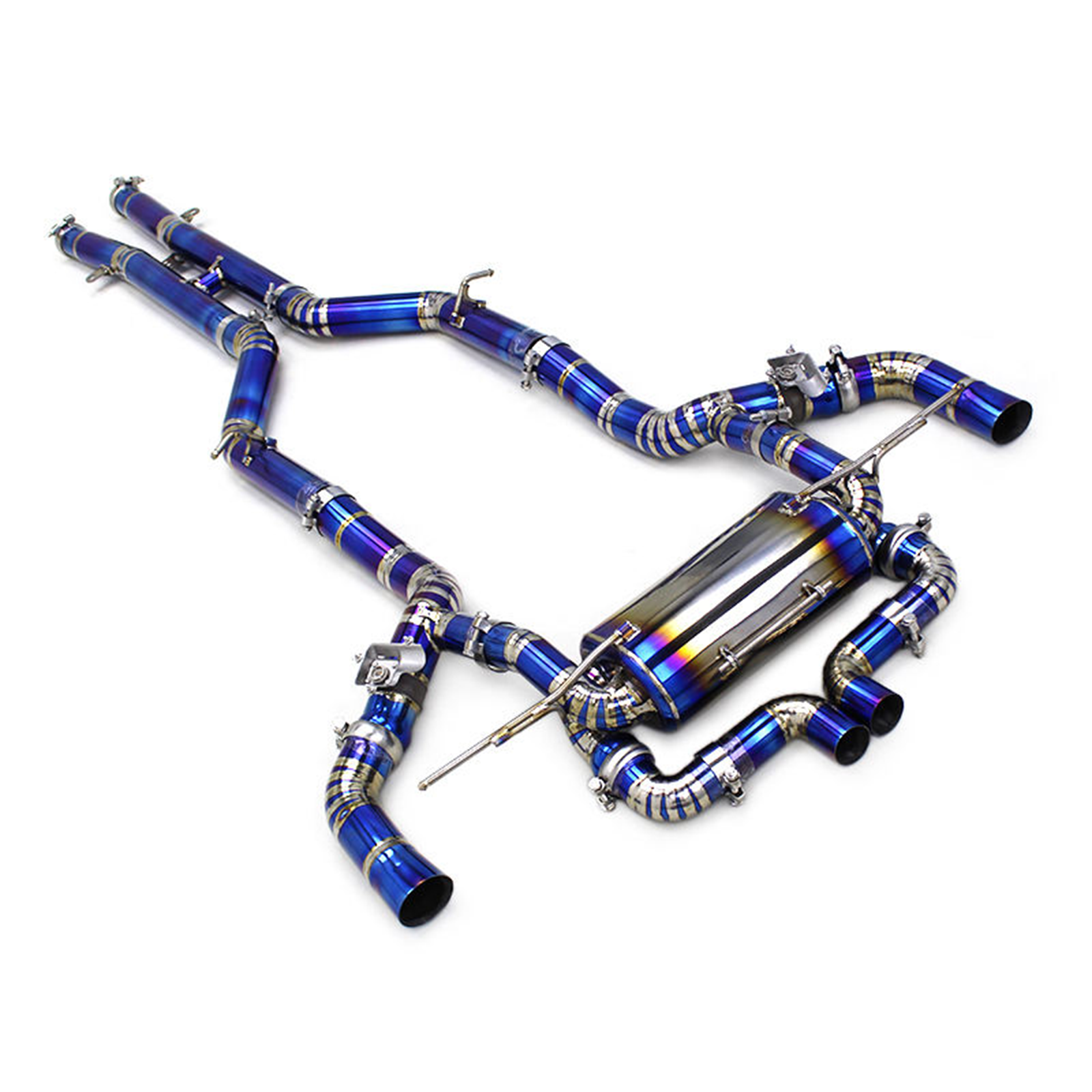 Titanium Valved Catback Exhaust System for Mercedes Benz AMG GT R C190 4.0T - Bull Boost Performance