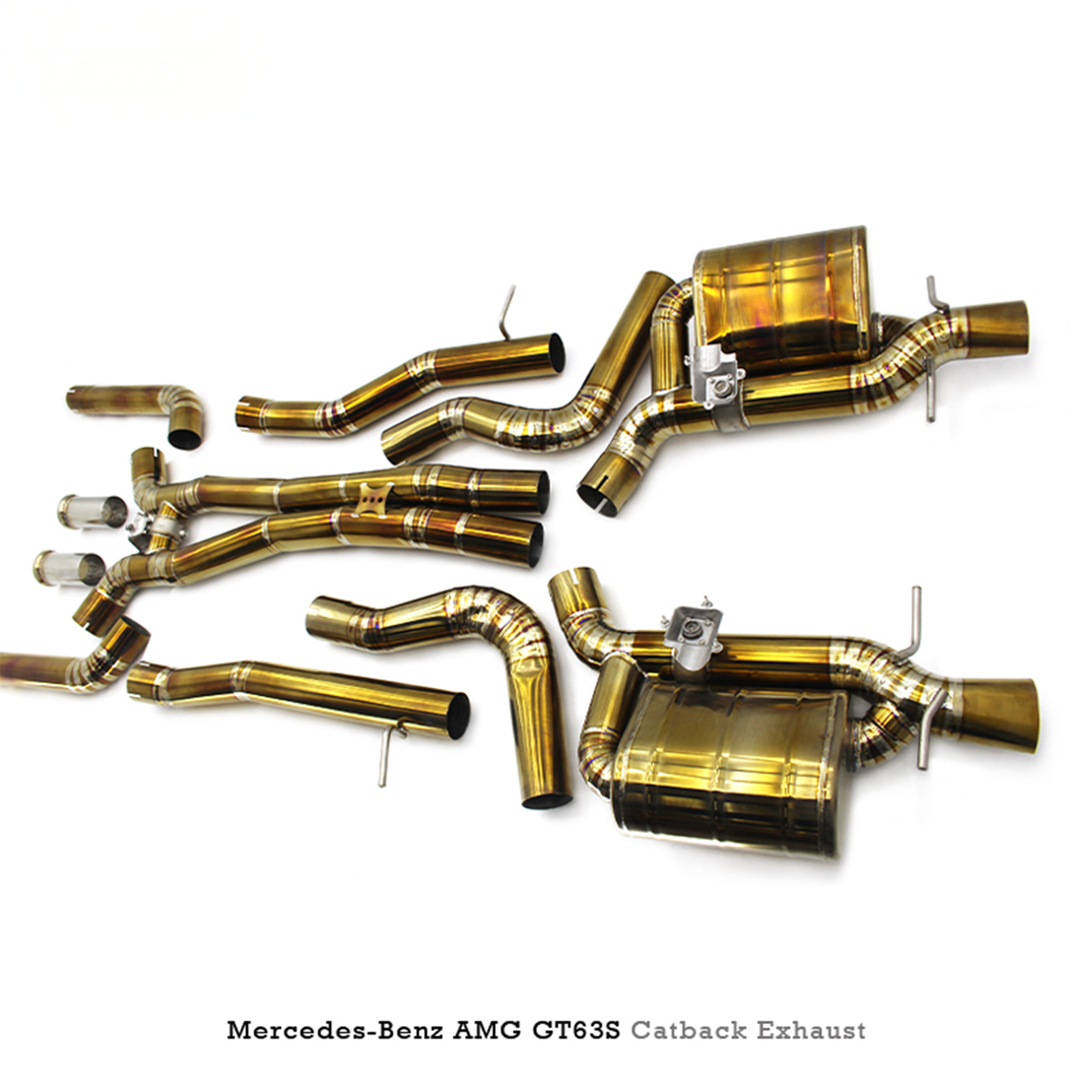 Titanium Valved Catback Exhaust System for Mercedes Benz AMG GT63 GT63S X290 - Bull Boost Performance