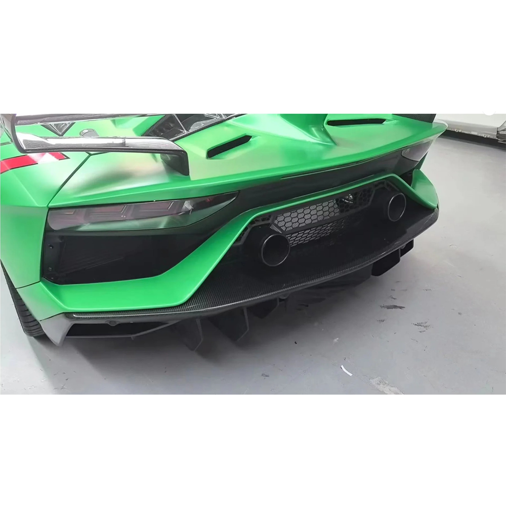 SVJ Style Dry Carbon Fiber Rear Wing with Base for Lamborghini Aventador LP700 LP750 SVJ - Bull Boost Performance